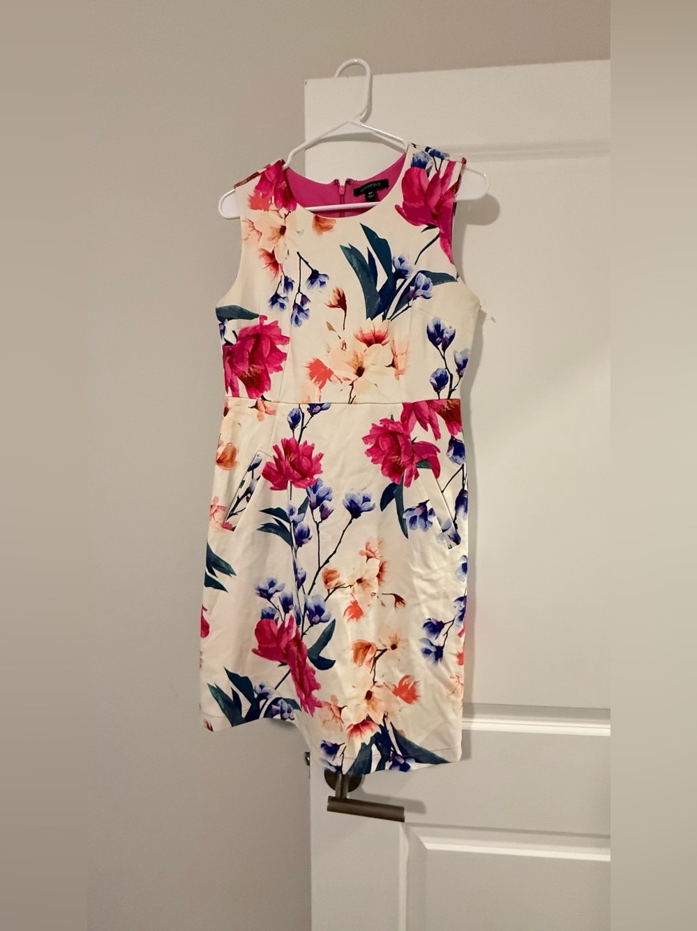 Lands' End Floral Sleeveless Sheath Dress with Pockets🧡 - Picture 6 of 9
